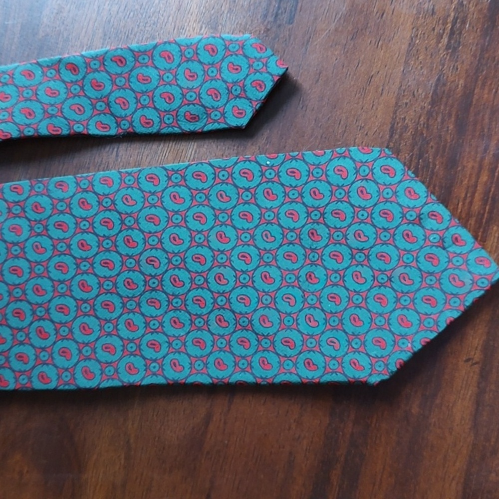 Polo by Ralph Lauren Green and Red Tie